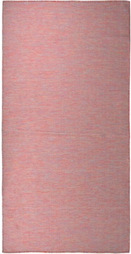 VidaXL Buitenkleed platgeweven 100x200 cm rood