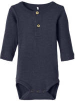 NAME IT BABY ribgebreide romper NBMKAB donkerblauw