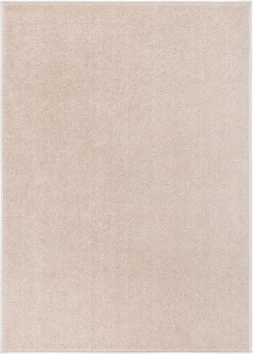 VidaXL Vloerkleed kortpolig 120x170 cm donkerbeige