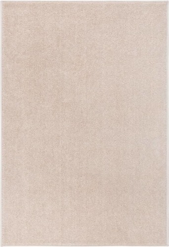 VidaXL Vloerkleed kortpolig 160x230 cm donkerbeige