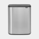 Brabantia Bo Touch Bin 2 x 30 Liter Staal Vingerafdruk Proof