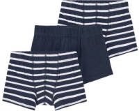 NAME IT KIDS boxershort NKMTIGHTS - set van 3 donkerblauw/wit