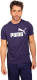 Puma sport T-shirt donkerblauw/wit