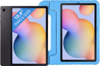 Samsung Galaxy Tab S6 Lite 128GB Wifi Grijs + Just in Case Kids Cover Blauw