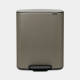 Brabantia Bo Pedal Bin 60 liter Platinum