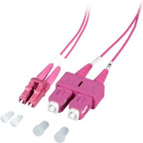 EFB Elektronik O0323.1-1.2 1m 2x SC 2x LC LSZH OM4 Violet Glasvezel kabel