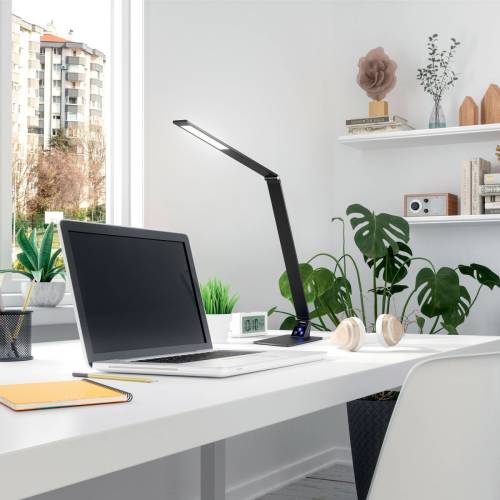 Fabas Luce LED tafellamp Wasp, met touchdimmer, zwart