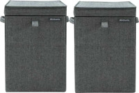 Brabantia wasboxen 35 liter: Duo Pack Pepper Black