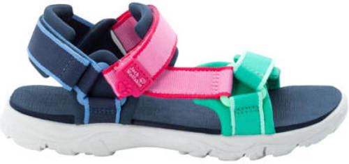Jack Wolfskin Seven Seas 3 sandalen blauw/groen/roze kids