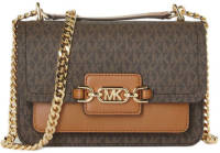 Michael Kors schoudertas Heather L met logoprint bruin