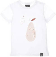 Babystyling baby T-shirt met fruitprint wit