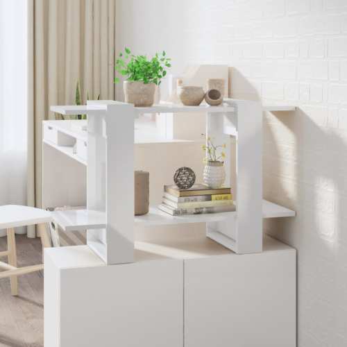 VidaXL Boekenkast/kamerscherm 80x30x51 cm hoogglans wit