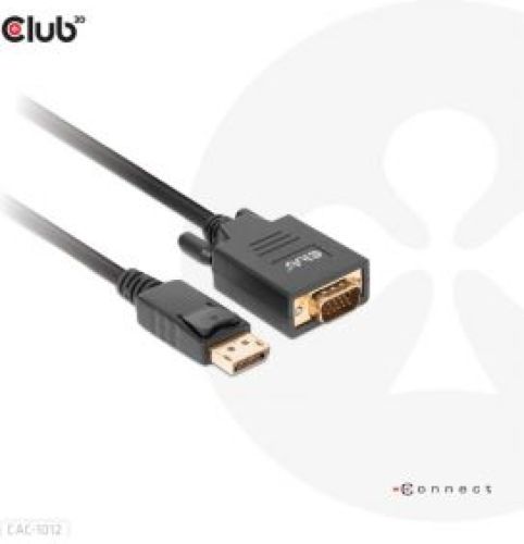 Club 3D CLUB3D DisplayPort to VGA Cable M/M