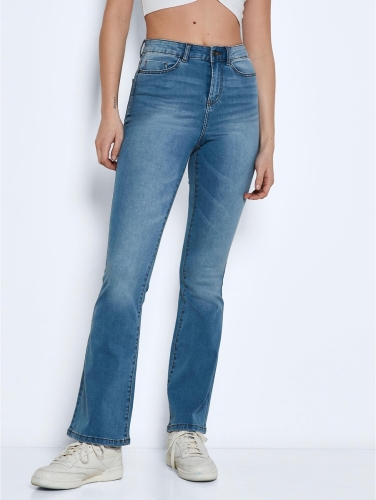 NOISY MAY high waist flared jeans NMSALLIE light blue