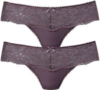 Nuance String Dessous met brede kantband (2 stuks)