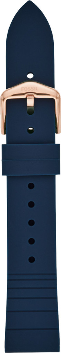 Fossil Siliconen Bandje Blauw 18 mm