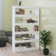 VidaXL Boekenkast/kamerscherm 100x30x166 cm hoogglans wit