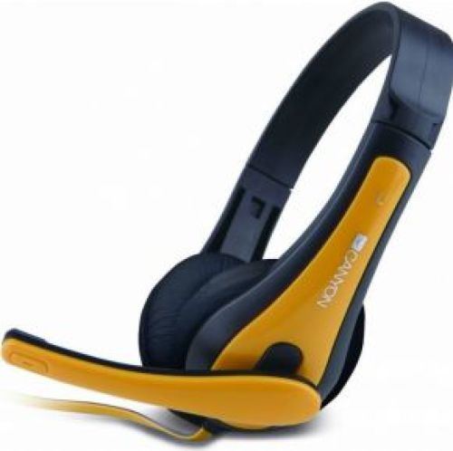 Canyon CNS-CHSC1BY hoofdtelefoon/headset Bedraad Hoofdband Gamen Zwart, Geel