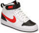 Nike Court Borough Mid 2 (GS) leren sneakers wit/zwart/rood