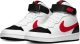 Nike Court Borough Mid 2 (GS) leren sneakers wit/zwart/rood