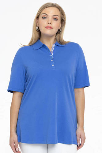 Yoek top cobalt blauw