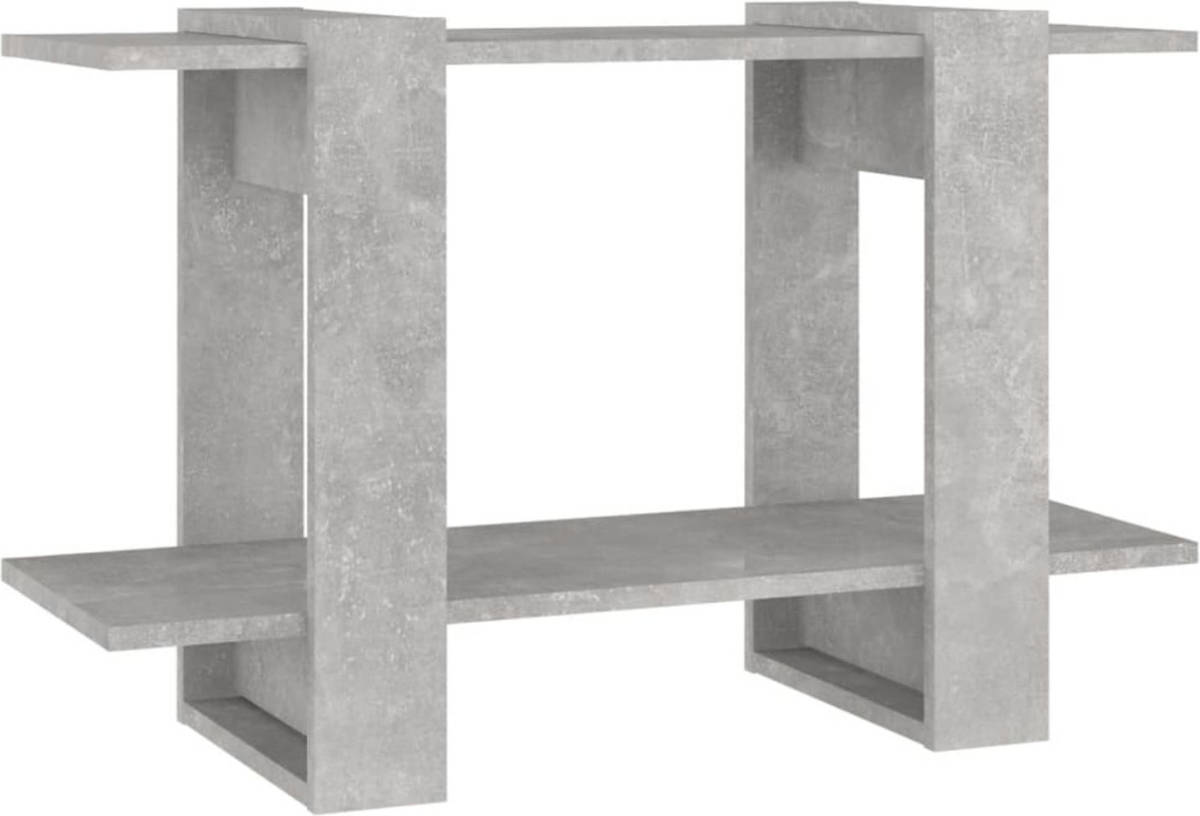 VidaXL Boekenkast/kamerscherm 80x30x51 cm betongrijs