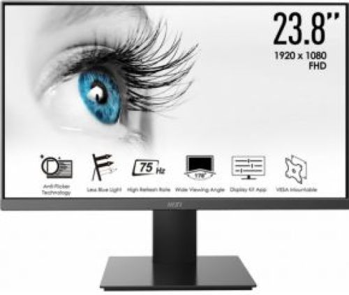 MSI Pro MP241X 60,5 cm (23.8 ) 1920 x 1080 Pixels Full HD LCD Zwart