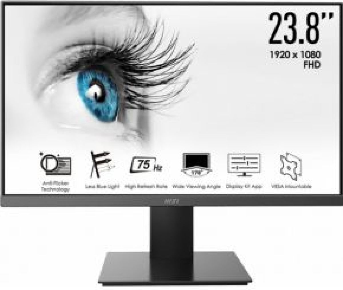 MSI Pro MP241X 60,5 cm (23.8 ) 1920 x 1080 Pixels Full HD LCD Zwart