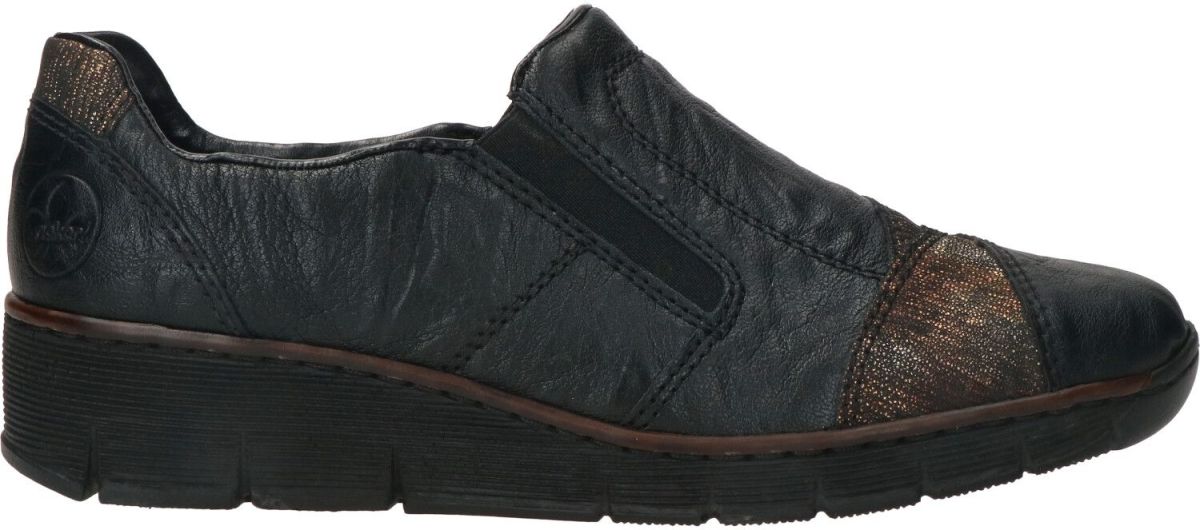 Rieker Instapper  Zwart