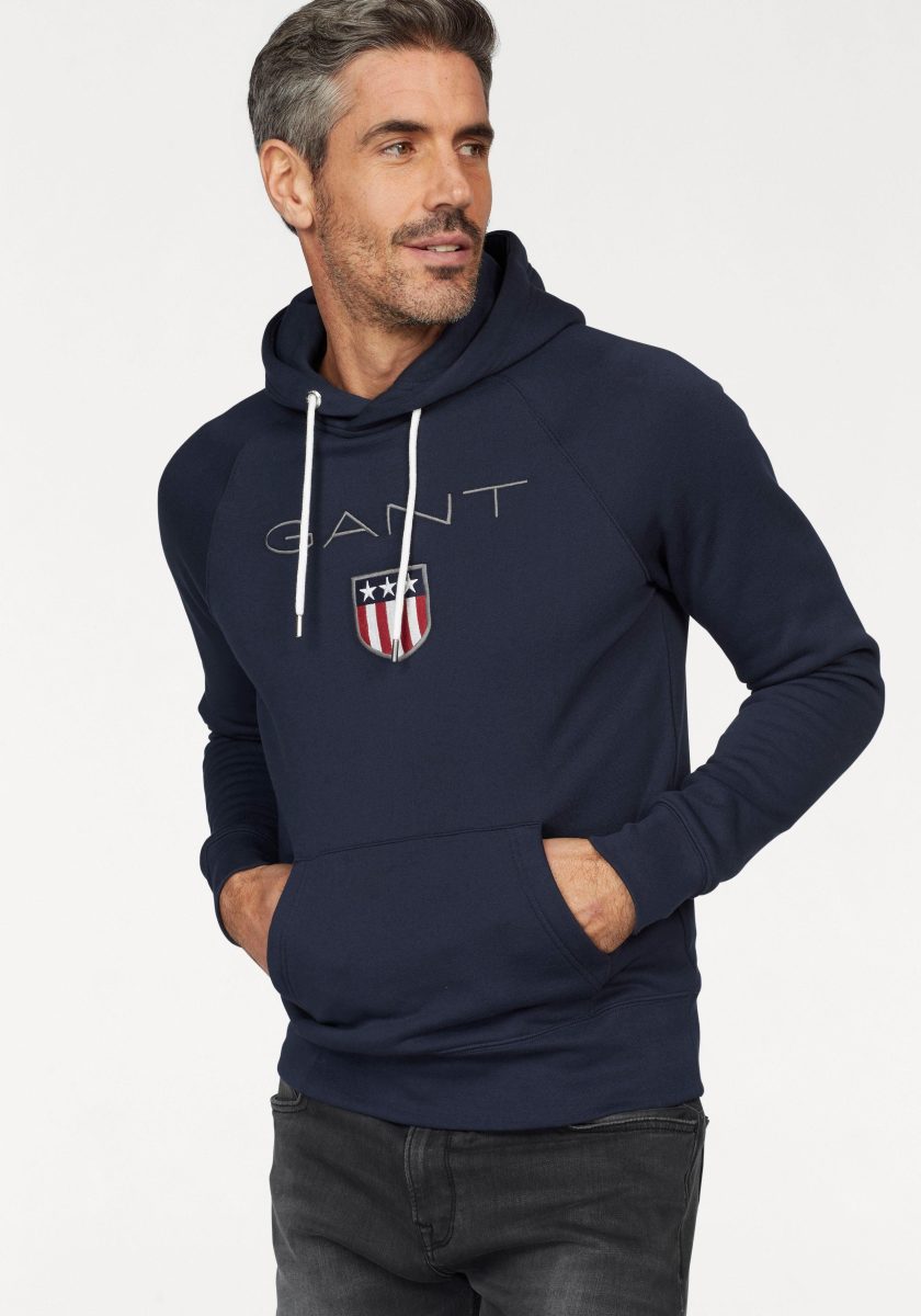 GANT Hoodie Shield Sweat Hoodie opvallend GANT-borduursel