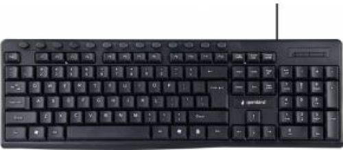 Gembird KB-UM-107 toetsenbord USB Amerikaans Engels Zwart