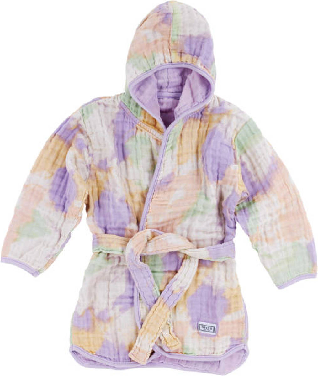 Meyco hydrofiele badjas Tie-dye soft lilac