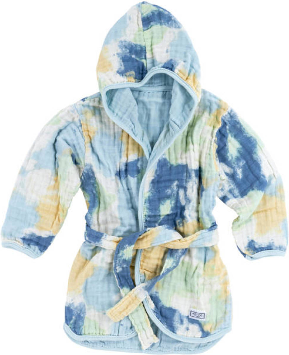 Meyco hydrofiele badjas Tie-dye light blue