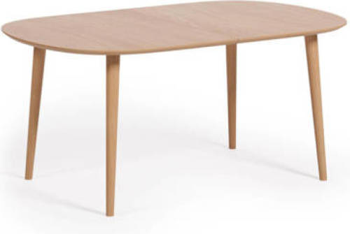 Kave Home uitschuifbare eetkamertafel Oqui (100x160-260 cm)