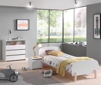 Vipack Nachtkastje Kiddy met deur hout wit