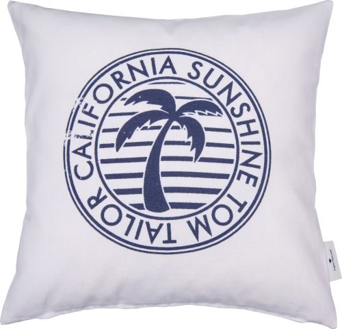 Tom tailor Sierkussen California Sunshine met palm en belettering (1 stuk)