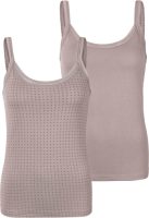 Lascana Hemd met grafische kant (Set van 2)