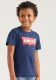 Levi's Kids T-shirt Batwing met logo donkerblauw