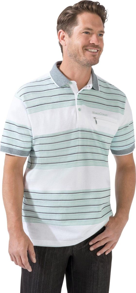 Marco Donati Poloshirt met korte mouwen (1-delig)