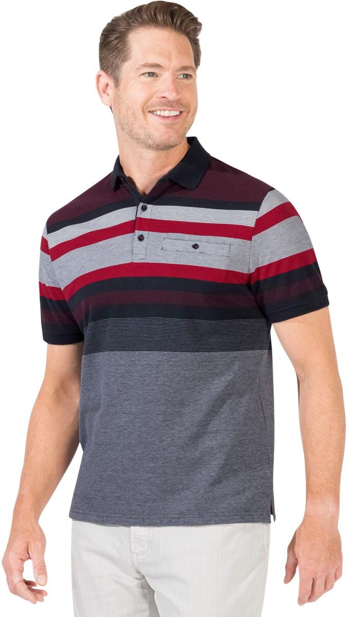 Marco Donati Poloshirt met korte mouwen (1-delig)