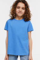 anytime geweven T-shirt blauw