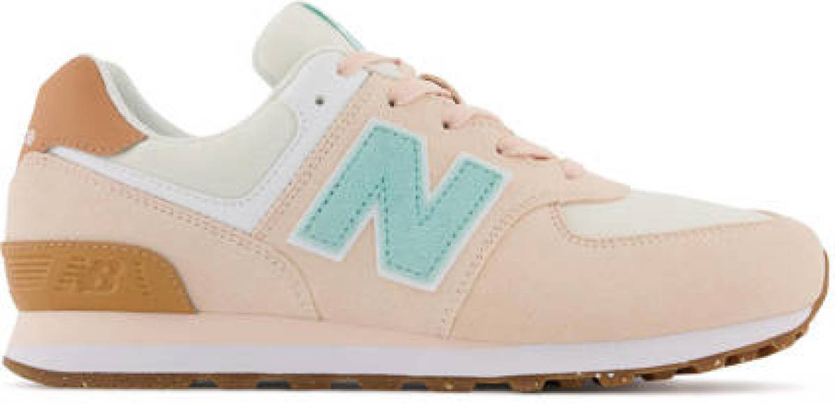 New balance 574 sneakers lichtroze/lichtblauw/camel