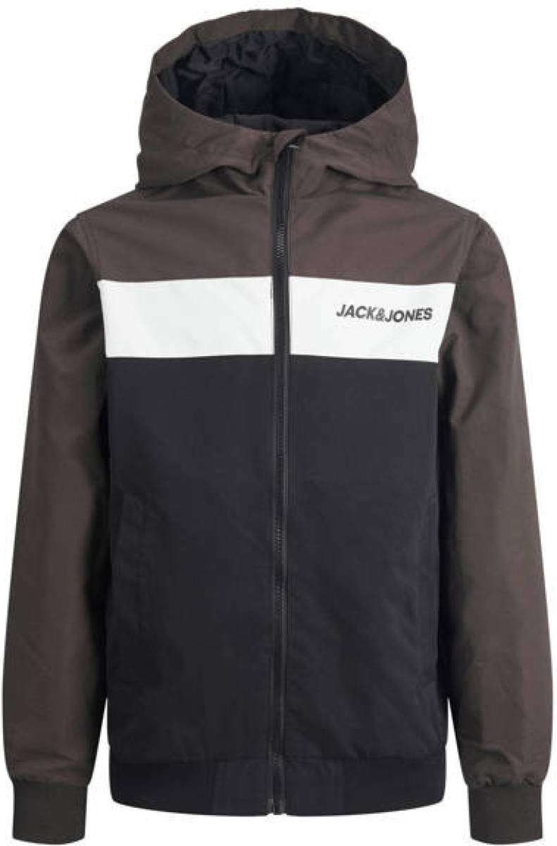 Jack & Jones JUNIOR jas JJERUSH bruin/wit/donkerblauw