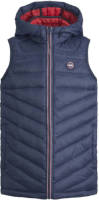 Jack & Jones JUNIOR bodywarmer JJEHERO met logo donkerblauw
