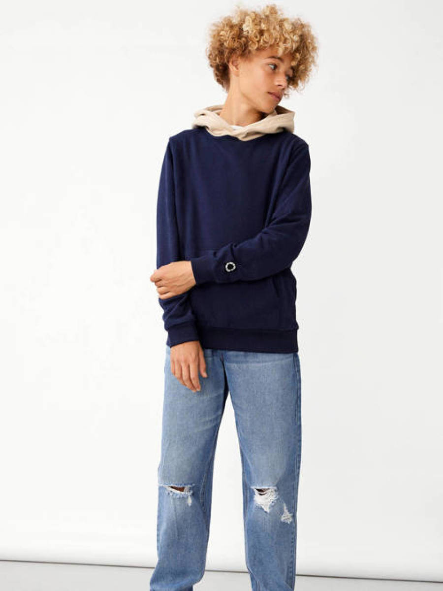 LMTD tapered fit jeans NLMTIZZA medium blue denim