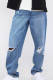 LMTD tapered fit jeans NLMTIZZA medium blue denim