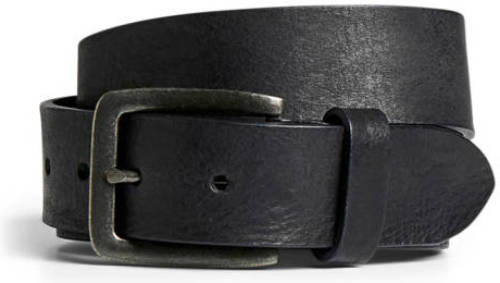 Jack & Jones leren riem zwart