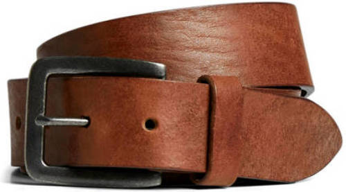 Jack & Jones leren riem bruin