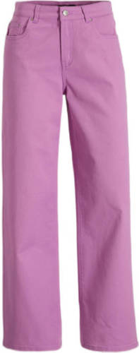 LMTD high waist wide leg jeans NLFTAZZA paars