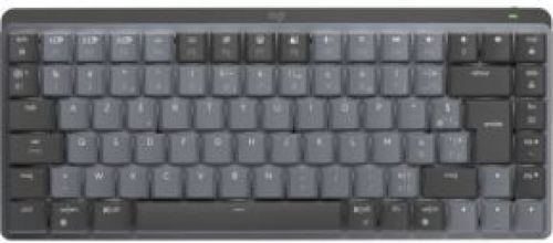 Logitech MX Mini Mechanical toetsenbord RF-draadloos + Bluetooth AZERTY Frans Grafiet, Grijs